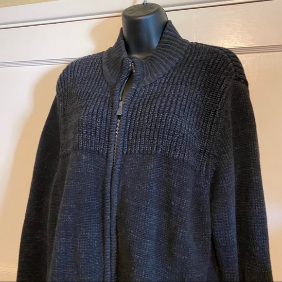 Apt. 9 Dark Grey Cozy ZIP Up Sweater XL - Picture 4 of 8